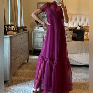 Staud Calluna Maxi Dress in Syrah Plum Purple XS!